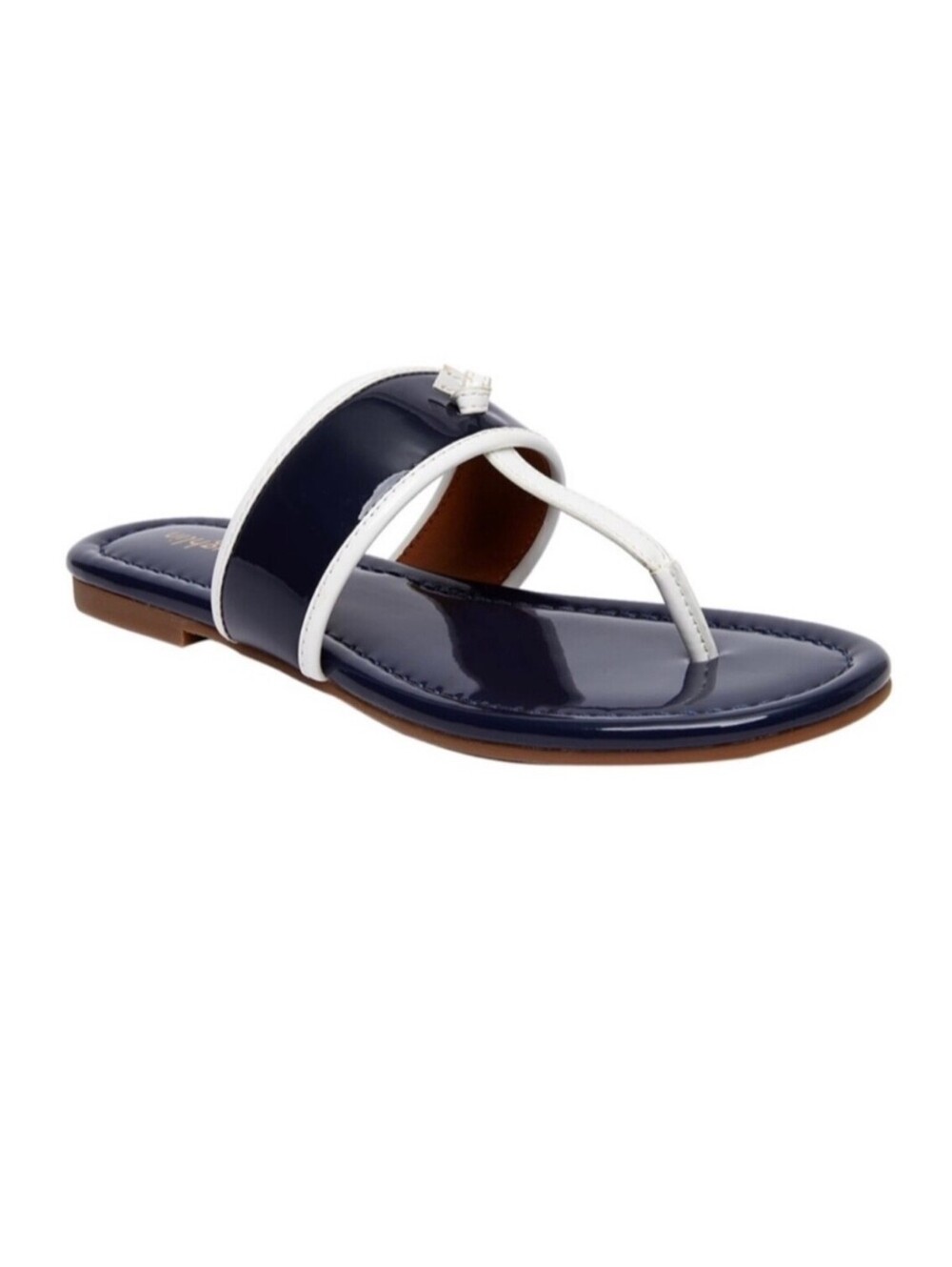 J. McLaughlin Leslie Sandals - Navy and White - Size 7